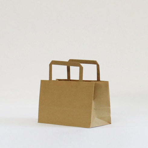印刷手提げ袋 / クラフト紙平紐 10号310x260x125