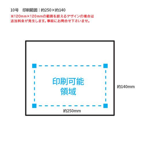 印刷手提げ袋 / クラフト紙平紐 10号310x260x125