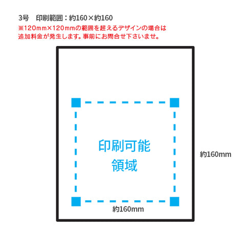 印刷手提げ袋 / クラフト紙平紐 3号220x280x90